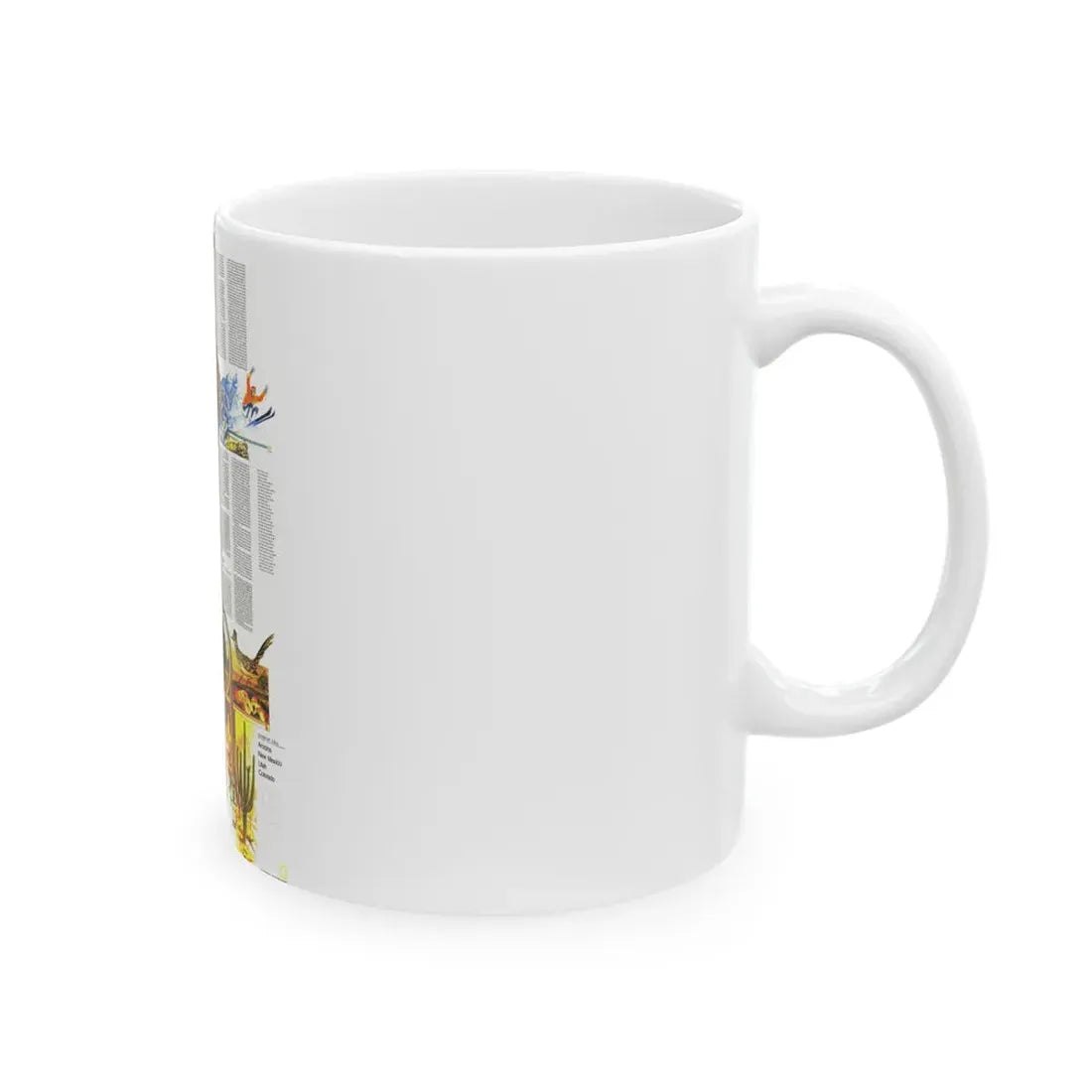 USA - Southwest 2 (1977) (Map) White Coffee Mug - Go Mug Yourself