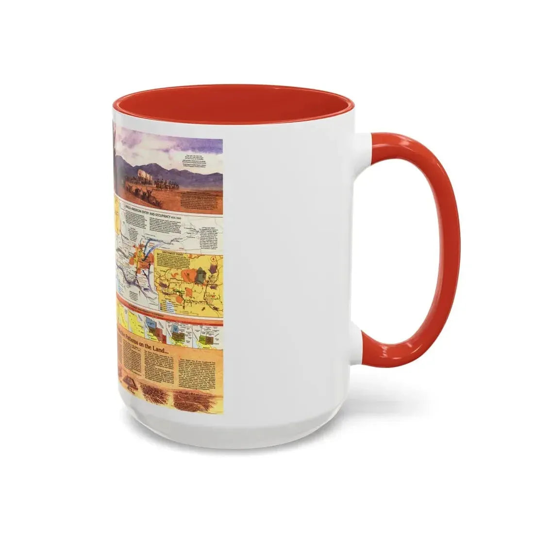 USA - Southwest 2 (1982) (Map) Accent Coffee Mug - Go Mug Yourself
