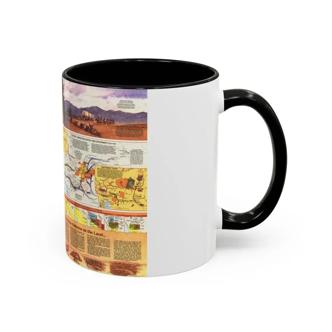 USA - Southwest 2 (1982) (Map) Accent Coffee Mug - Go Mug Yourself