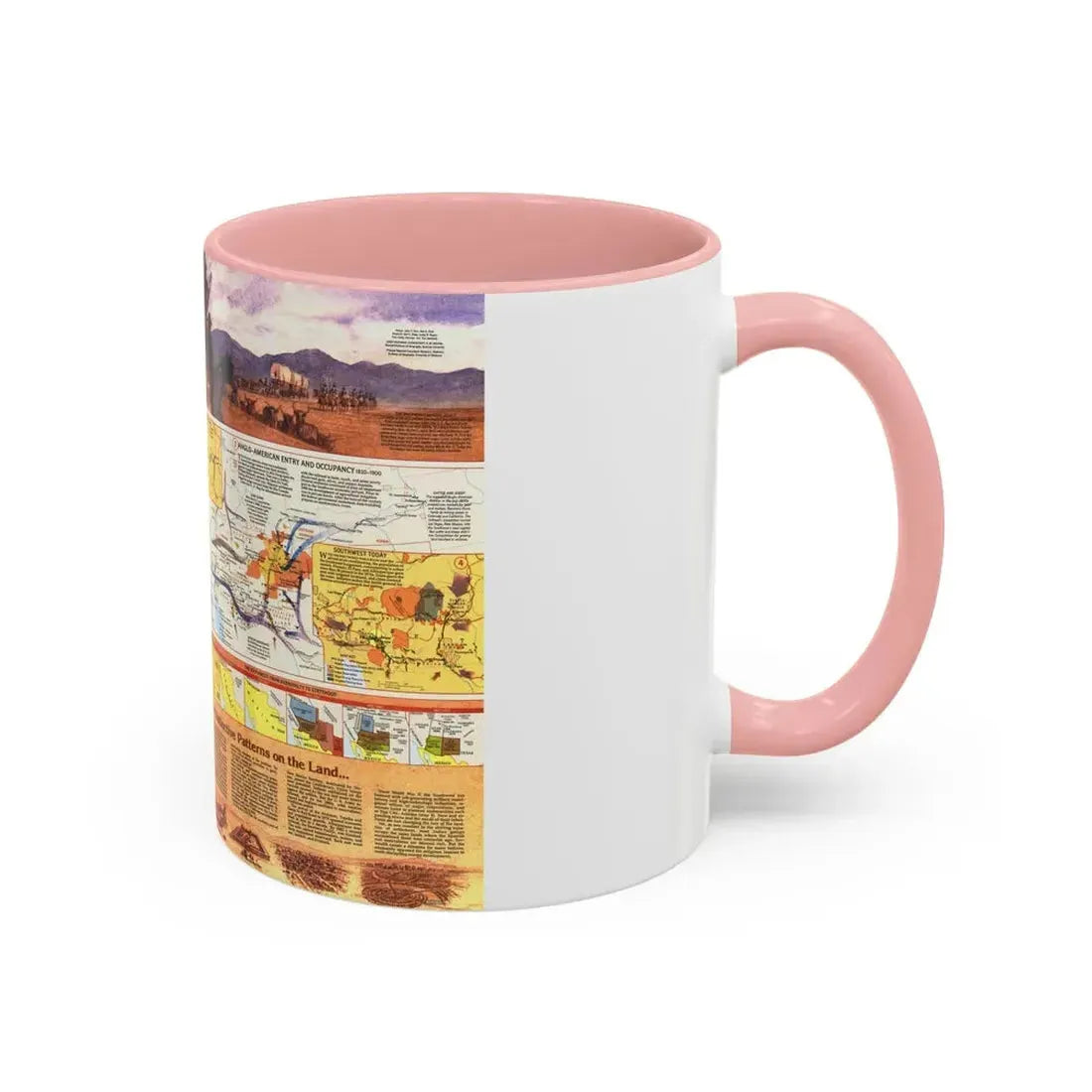 USA - Southwest 2 (1982) (Map) Accent Coffee Mug - Go Mug Yourself