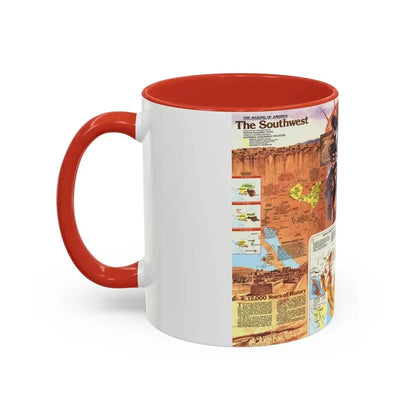 USA - Southwest 2 (1982) (Map) Accent Coffee Mug - Go Mug Yourself