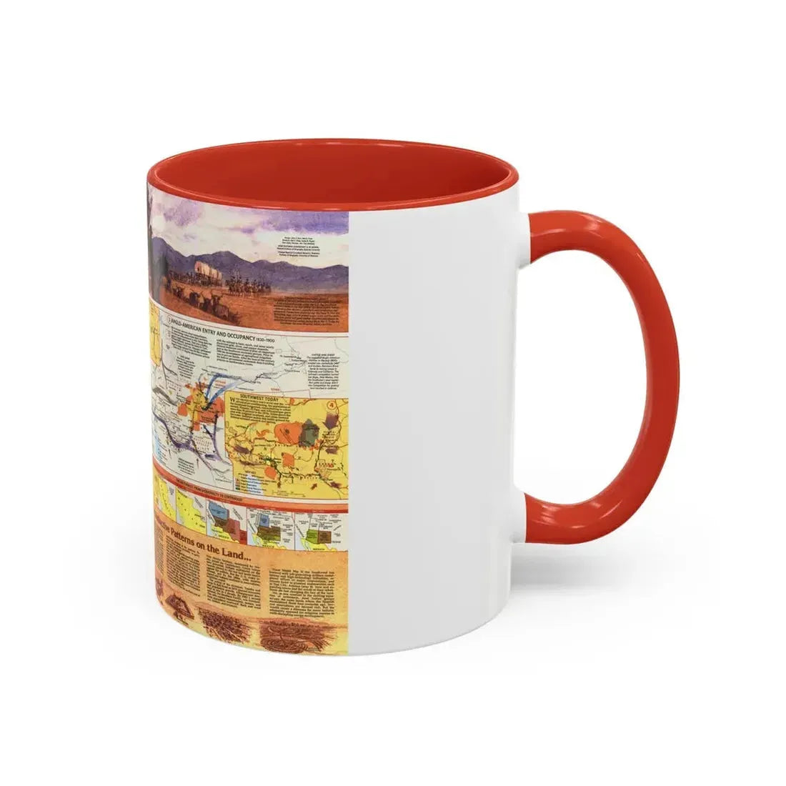 USA - Southwest 2 (1982) (Map) Accent Coffee Mug - Go Mug Yourself