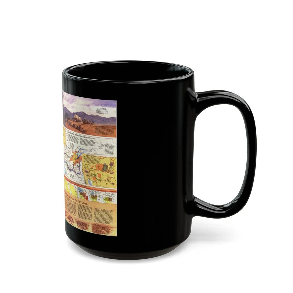 USA - Southwest 2 (1982) (Map) Black Coffee Mug-Go Mug Yourself