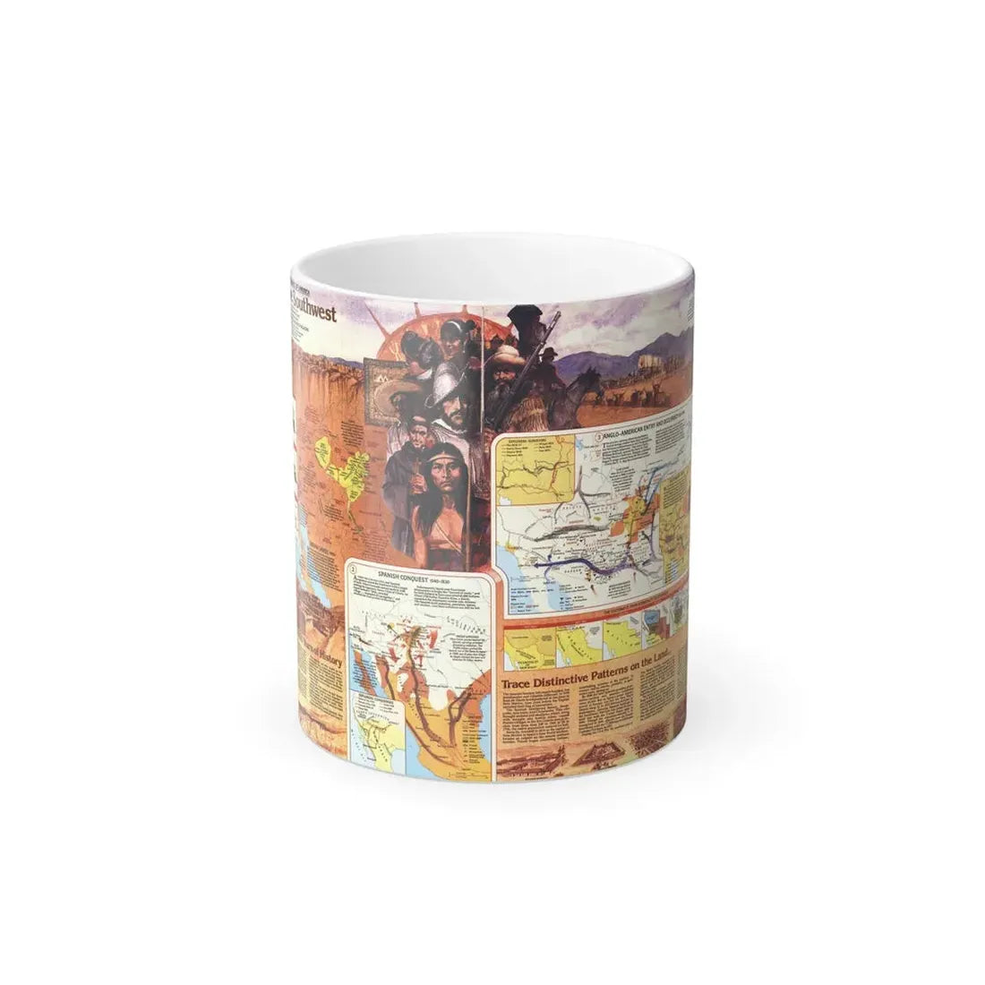 USA - Southwest 2 (1982) (Map) Color Changing Mug 11oz Default Title 11oz - Go Mug Yourself