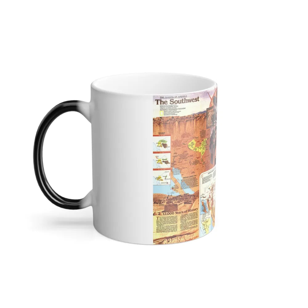 USA - Southwest 2 (1982) (Map) Color Changing Mug 11oz-Go Mug Yourself