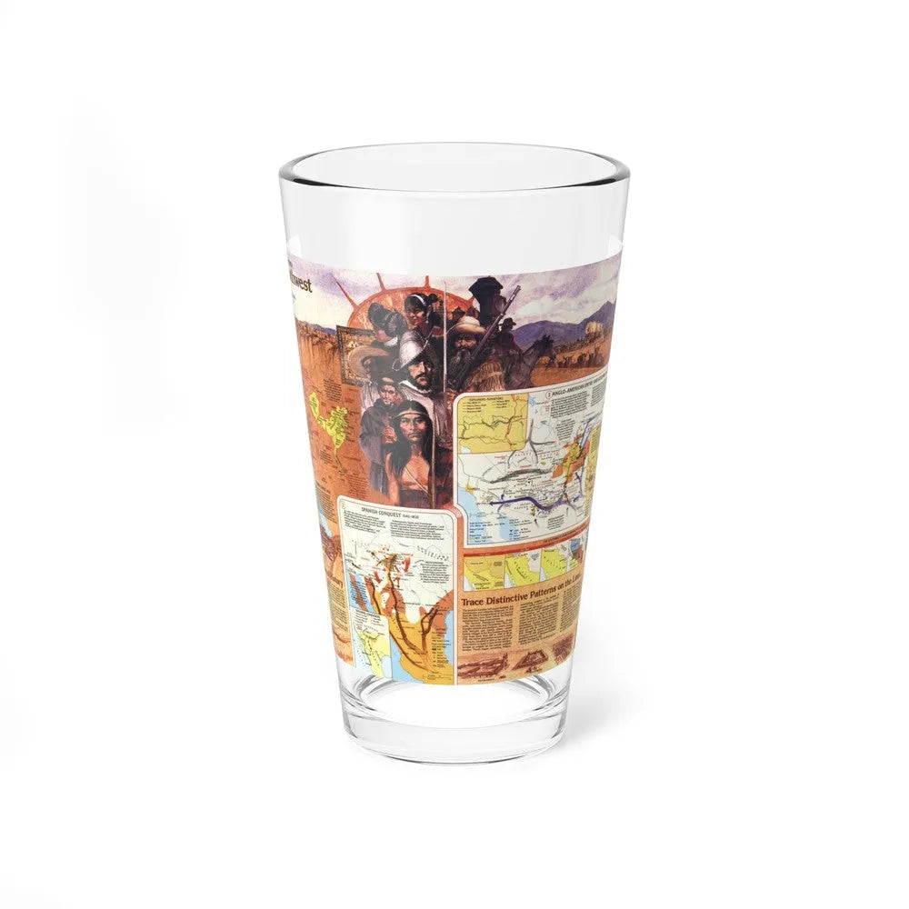 USA - Southwest 2 (1982) (Map) Pint Glass 16oz-16oz-Go Mug Yourself