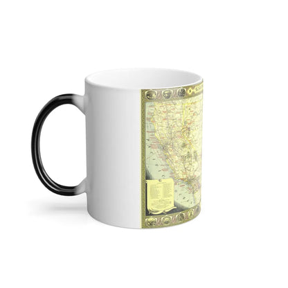 USA - Southwestern (1940) (Map) Color Changing Mug 11oz-Go Mug Yourself