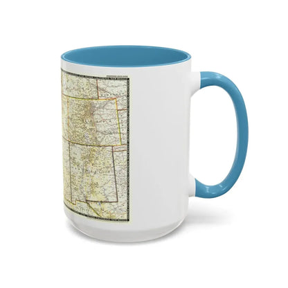 USA - Southwestern (1948) (Map) Accent Coffee Mug - Go Mug Yourself