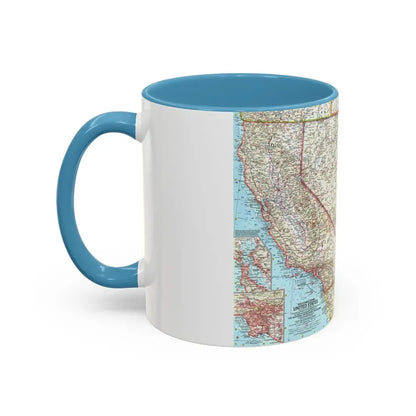 USA - Southwestern (1959) (Map) Accent Coffee Mug - Go Mug Yourself