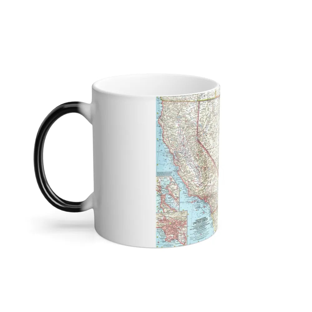 USA - Southwestern (1959) (Map) Color Changing Mug 11oz-Go Mug Yourself