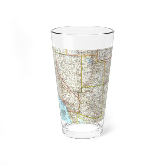 USA - Southwestern (1959) (Map) Pint Glass 16oz-16oz-Go Mug Yourself