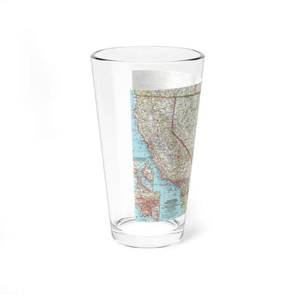 USA - Southwestern (1959) (Map) Pint Glass 16oz - Go Mug Yourself
