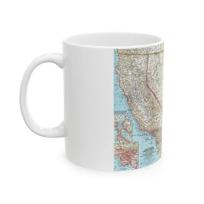 USA - Southwestern (1959) (Map) White Coffee Mug - Go Mug Yourself
