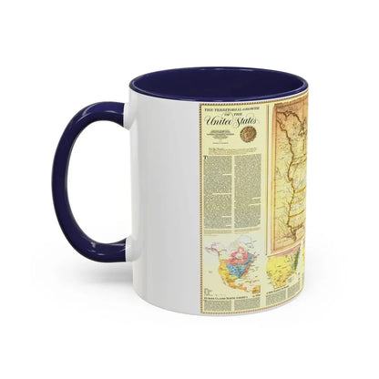 USA - Territorial Growth (1987) (Map) Accent Coffee Mug - Go Mug Yourself