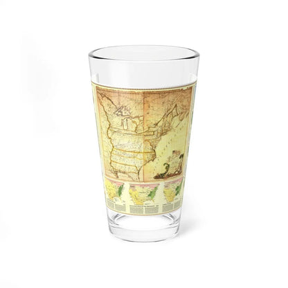 USA - Territorial Growth (1987) (Map) Pint Glass 16oz-16oz-Go Mug Yourself