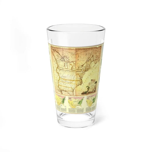 USA - Territorial Growth (1987) (Map) Pint Glass 16oz-16oz-Go Mug Yourself