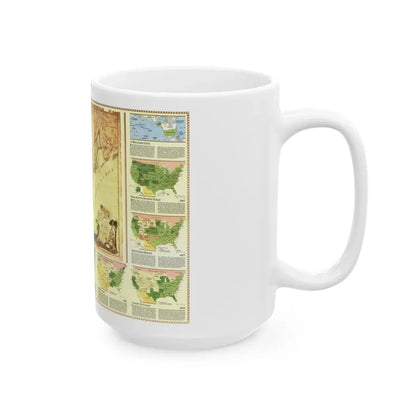 USA - Territorial Growth (1987) (Map) White Coffee Mug - Go Mug Yourself