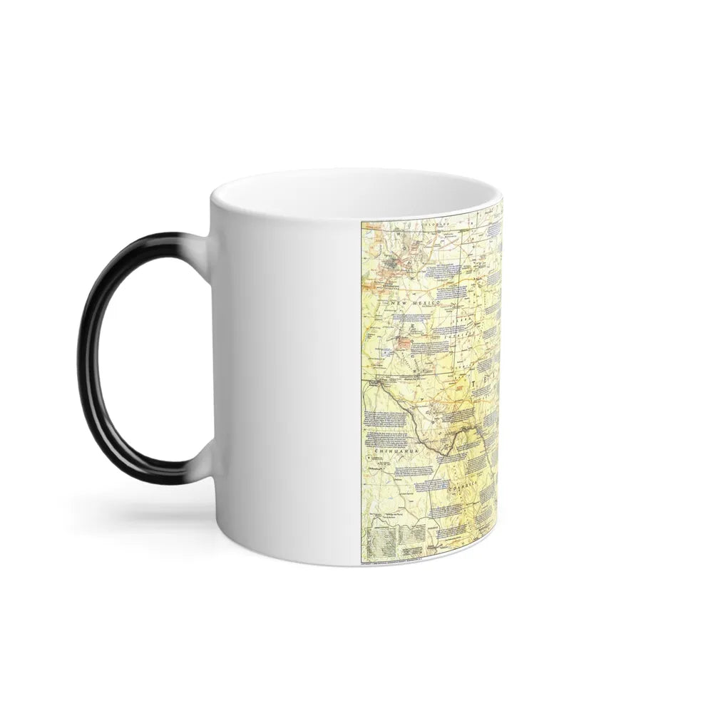 USA - Texas 1 (1986) (Map) Color Changing Mug 11oz-Go Mug Yourself