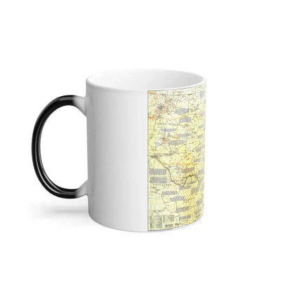 USA - Texas 1 (1986) (Map) Color Changing Mug 11oz - Go Mug Yourself