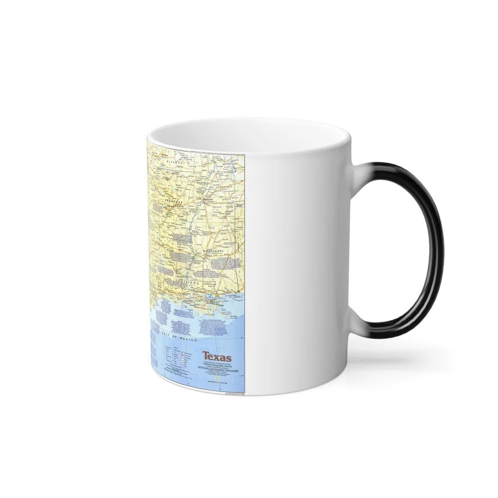 USA - Texas 1 (1986) (Map) Color Changing Mug 11oz-Go Mug Yourself