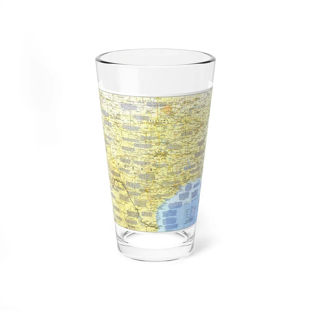 USA - Texas 1 (1986) (Map) Pint Glass 16oz-16oz-Go Mug Yourself