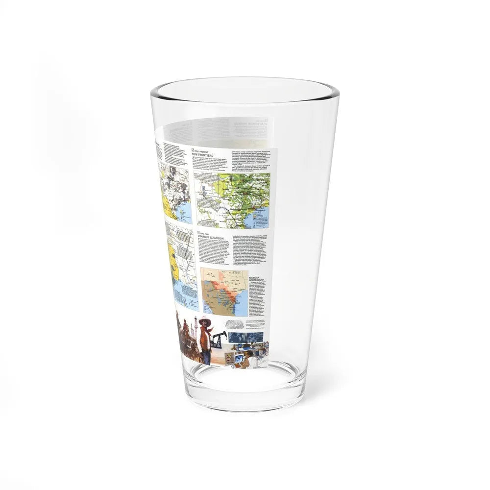 USA - Texas 2 (1986) (Map) Pint Glass 16oz-Go Mug Yourself