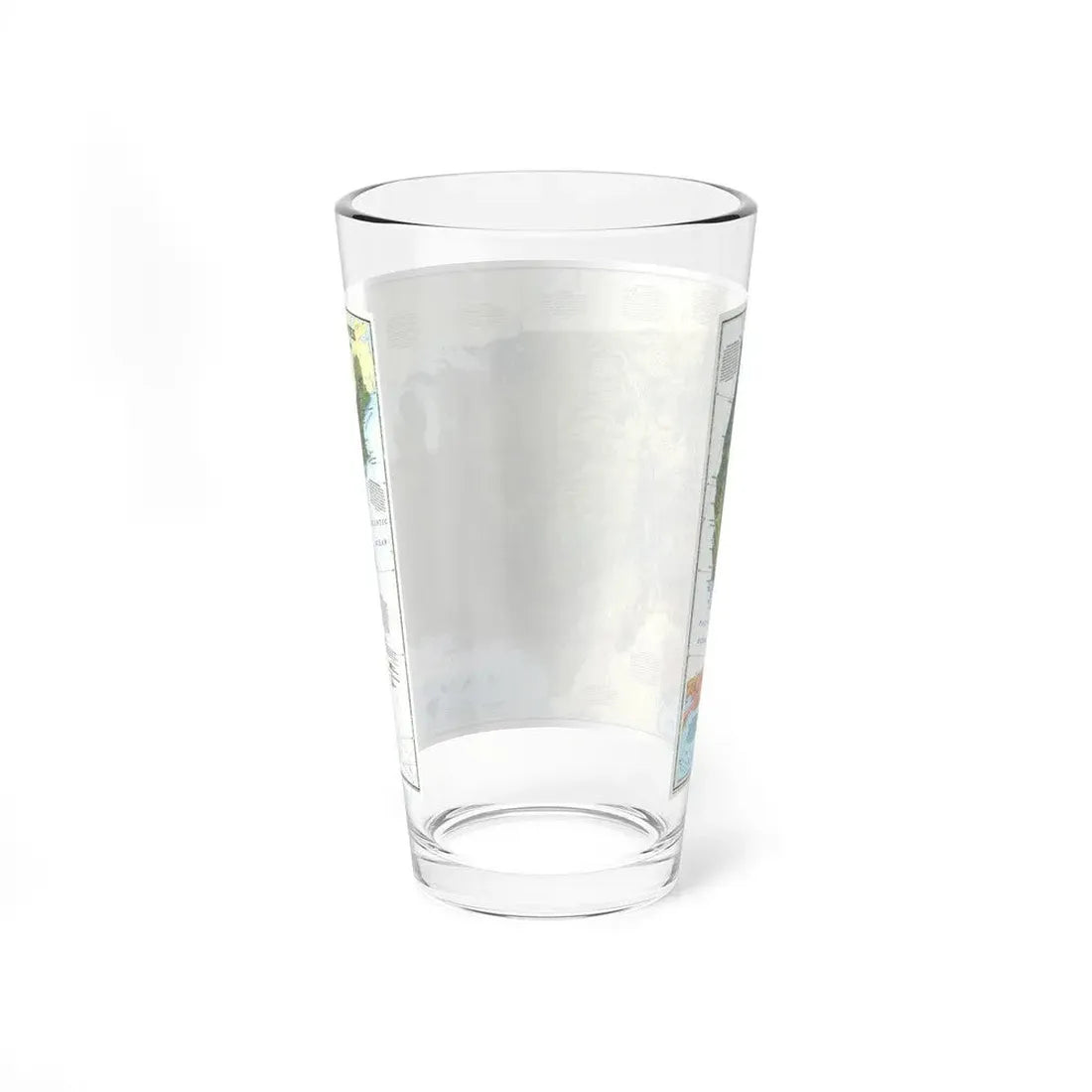 USA - The Physical Landscape (1996) (Map) Pint Glass 16oz - Go Mug Yourself