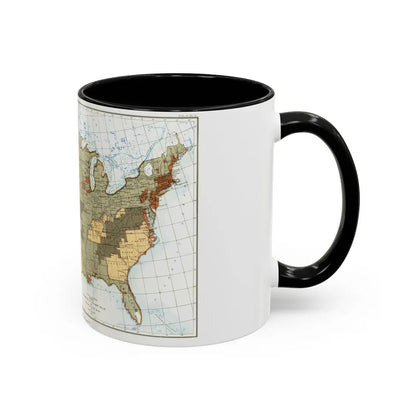 USA - The United States (1892) (Map) Accent Coffee Mug - Go Mug Yourself