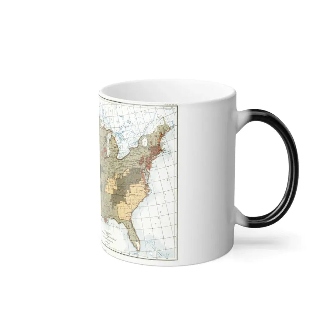USA - The United States (1892) (Map) Color Changing Mug 11oz - Go Mug Yourself