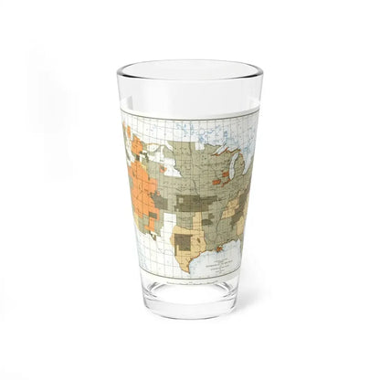 USA - The United States (1892) (Map) Pint Glass 16oz 16oz - Go Mug Yourself