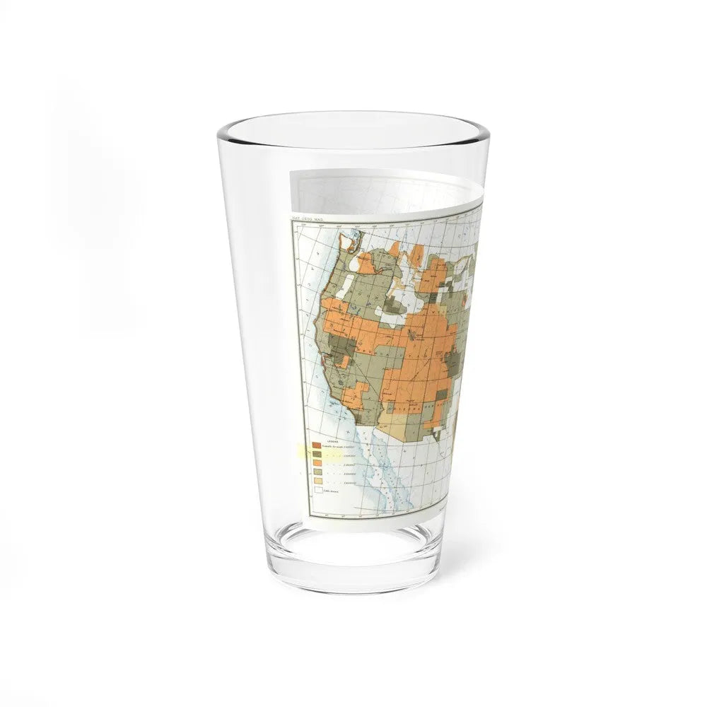 USA - The United States (1892) (Map) Pint Glass 16oz-Go Mug Yourself