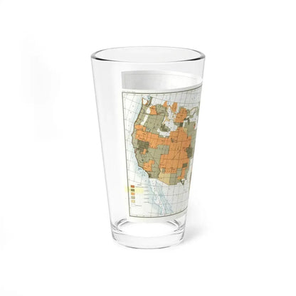 USA - The United States (1892) (Map) Pint Glass 16oz - Go Mug Yourself