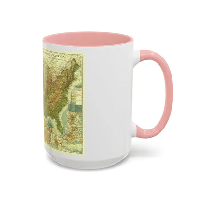 USA - The United States (1923) (Map) Accent Coffee Mug - Go Mug Yourself