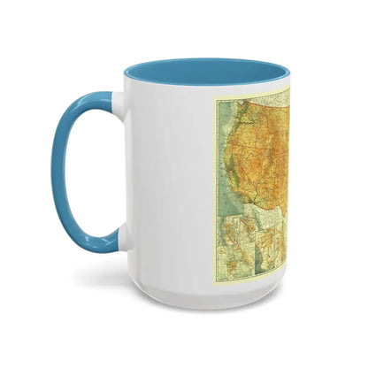 USA - The United States (1923) (Map) Accent Coffee Mug - Go Mug Yourself