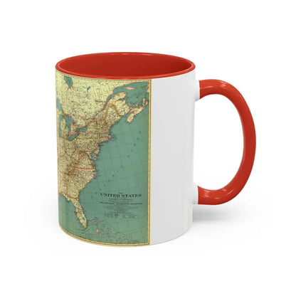USA - The United States (1933) (Map) Accent Coffee Mug - Go Mug Yourself
