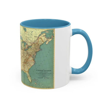 USA - The United States (1933) (Map) Accent Coffee Mug - Go Mug Yourself