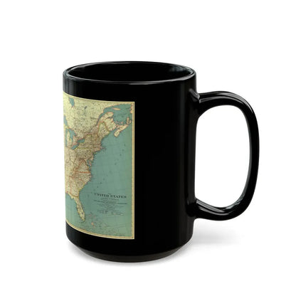 USA - The United States (1933) (Map) Black Coffee Mug - Go Mug Yourself