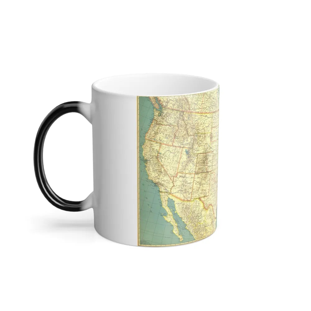 USA - The United States (1933) (Map) Color Changing Mug 11oz-Go Mug Yourself