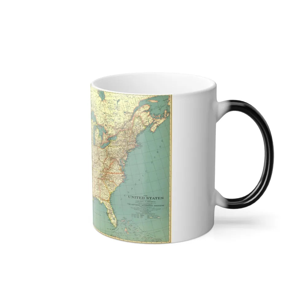 USA - The United States (1933) (Map) Color Changing Mug 11oz-Go Mug Yourself