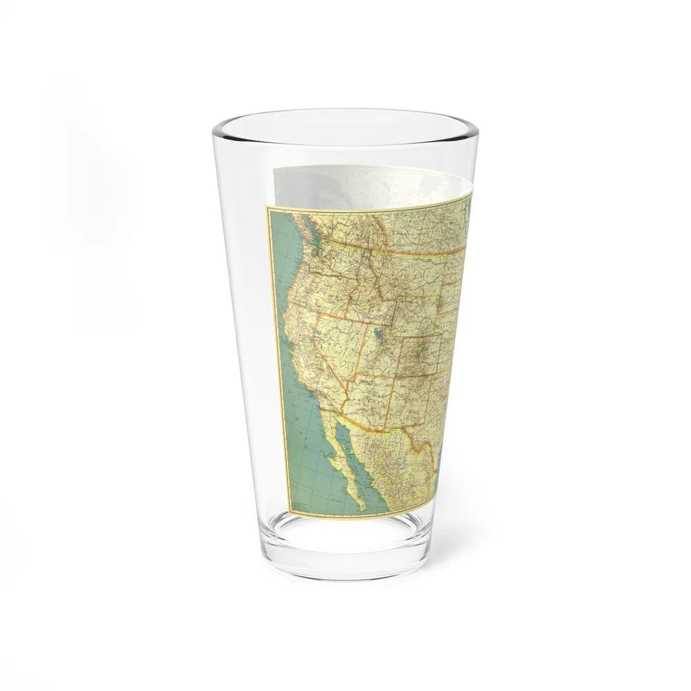 USA - The United States (1933) (Map) Pint Glass 16oz-Go Mug Yourself