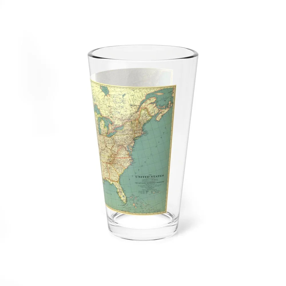 USA - The United States (1933) (Map) Pint Glass 16oz-Go Mug Yourself