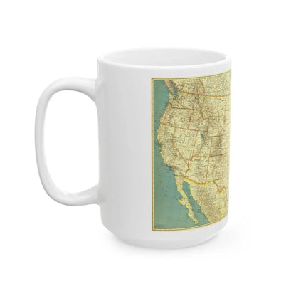 USA - The United States (1933) (Map) White Coffee Mug - Go Mug Yourself