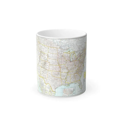 USA - The United States (1940) (Map) Color Changing Mug 11oz Default Title - Go Mug Yourself