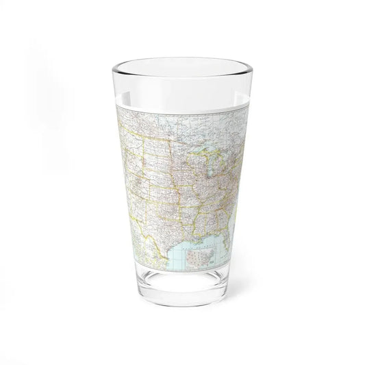 USA - The United States (1940) (Map) Pint Glass 16oz 16oz - Go Mug Yourself