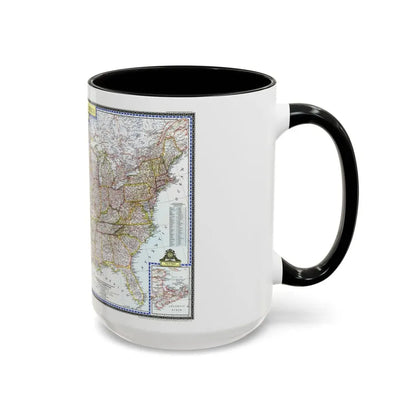 USA - The United States (1946) (Map) Accent Coffee Mug - Go Mug Yourself