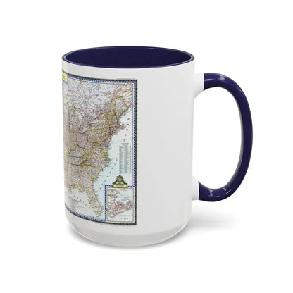 USA - The United States (1946) (Map) Accent Coffee Mug - Go Mug Yourself