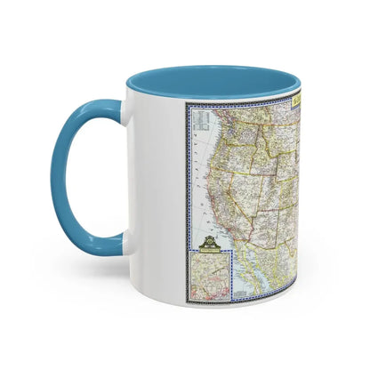 USA - The United States (1946) (Map) Accent Coffee Mug - Go Mug Yourself