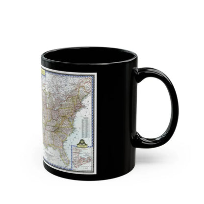 USA - The United States (1946) (Map) Black Coffee Mug - Go Mug Yourself