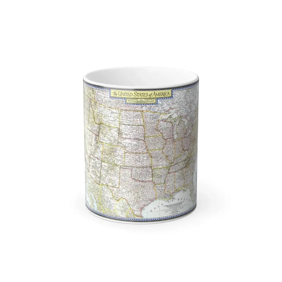 USA - The United States (1946) (Map) Color Changing Mug 11oz Default Title - Go Mug Yourself