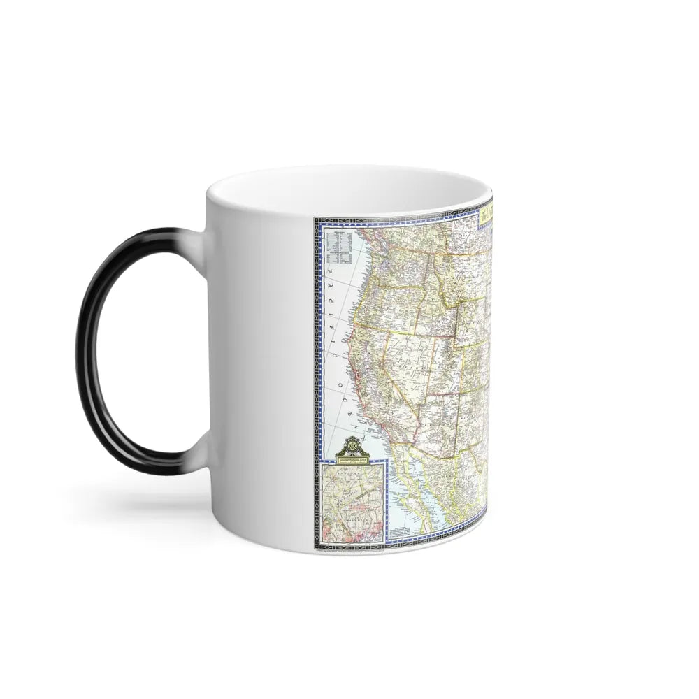 USA - The United States (1946) (Map) Color Changing Mug 11oz-Go Mug Yourself